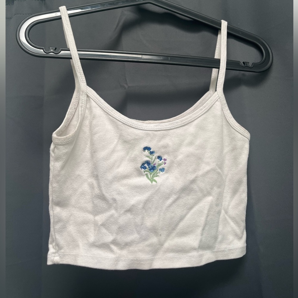 Brandy Melville Cropped Flower Tank